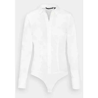 Afbeelding van Vero Moda Vmlady String Shirt Overhemdblouse, Dames, Maat: Small, Snow white