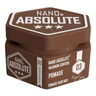 Afbeelding van Nano Absolute Aqua Hair wax 140 ml haarwax Haarstyling haargel gel heren barbershop Styling (140 ml, 03 Pomade)