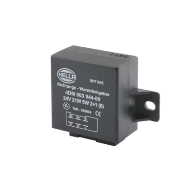 Afbeelding van HELLA 4DM 003 944 091 Knipperlichtautomaat, pinkdoos 24V 6 polig Geschroefd Electrisch Met houder
