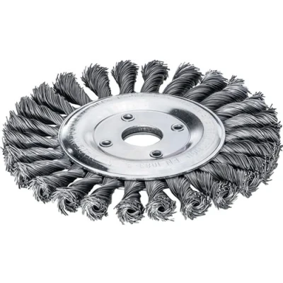 Afbeelding van Lessmann Ronde borstel gat d. 115 mm draaddikte 0,5 staal 14 12.500 omw/min 1 stuk 472211