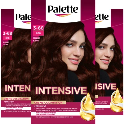 Afbeelding van 3x Poly Palette Haarverf 878 Mahonie kopen? Nu in de aanbieding bij Voordelig