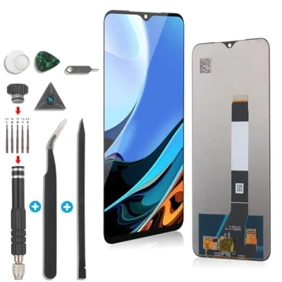 Afbeelding van RongZy Display voor Xiaomi Poco M3 / Redmi 9T M2010J19CG M2010J19CI LCD schermset, digitizer, touchscreen, gemonteerd, vervanging met gereedschap, zwart