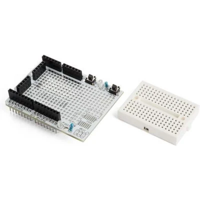 Afbeelding van PROTOSHIELD PROTOTYPING BOARD MET MINI BREADBOARD VOOR ARDUINO® UNO (VMA201)