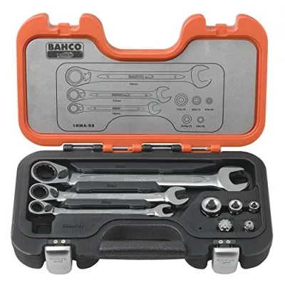 Afbeelding van Bahco set steek ringratelsleutels 8 1RMA/S8