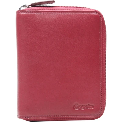 Afbeelding van Esquire Duo Zip Around Wallet Red