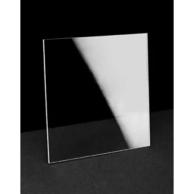 Afbeelding van QWORK® 10 stuks acryl plaat plexiglas, heldere perspex plaat, 10x10cm, voor fotolijst, display projecten, schilderen