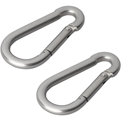 Afbeelding van Pro Plus Karabijnhaak RVS Ø 8 x 80 mm 2 stuks