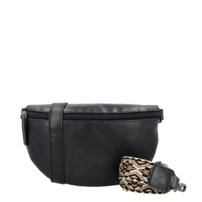 Afbeelding van Hide &amp; Stitches Next Navajo Hipbag black Heuptasje