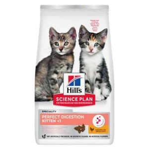 Afbeelding van Hill&#039;s Kitten Perfect Digestion Kip&amp;Bruine Rijst Kattenvoer 7 kg