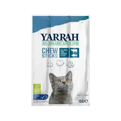 Afbeelding van Yarrah Kattensnack Chew Stick met Vis Bio 5 x 15 g