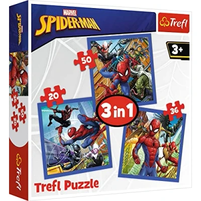 Afbeelding van Spiderman 3 in 1 Puzzel Spider Force 5900511348415