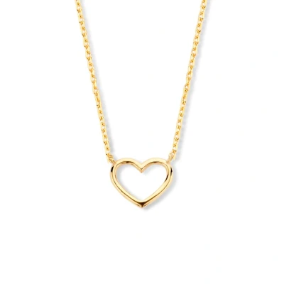 Afbeelding van Collier Hart 40 42 44 Cm 14K Geelgoud