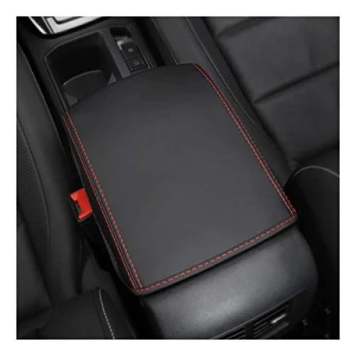 Afbeelding van SHAOHAO Compatibel voor VW T ROC 2018 2019 2020 2021 2022 2023 Lederen Beschermende Armsteun Bescherming Centrum Console Accessoires Cover Midden