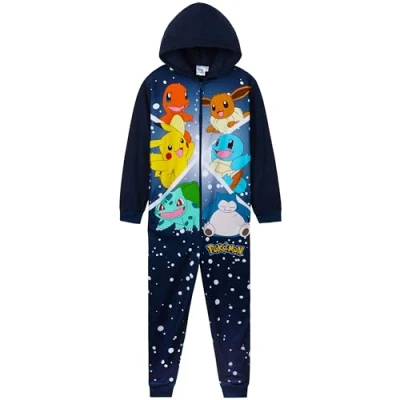 Afbeelding van Pokemon Onesie voor jongens, 4 14 jaar, overall jumpsuit jongens knuffelpak kinderen pyjama 11 12 Jaar