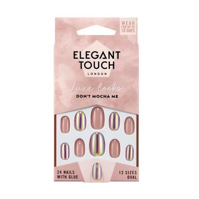 Afbeelding van Elegant Touch Don&#039;t Mocha Me nails Kunstnagels Nagels Press on Plaknagels Nepnagels 24 stuks Beste Kwaliteit