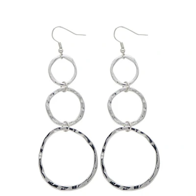 Afbeelding van Jomide Oorhangers Rond Vintage 3 Zilverkleurig Dames