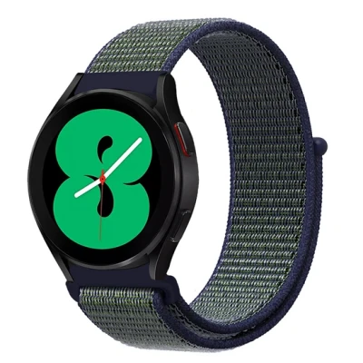 Afbeelding van Sport Loop nylon bandje Blauw met groene band Xiaomi Redmi Watch 5 Active / Lite