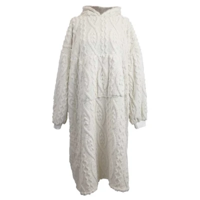 Afbeelding van Unique Living Hoodie Pleun Dove White 78x120cm