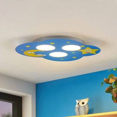 Afbeelding van Lindby plafondlamp met dimmer 3 lichts ijzer H: cm GX53 Inclusief lichtbronnen