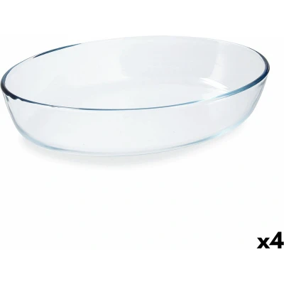 Afbeelding van Ovenschaal Pyrex Classic Ovaalvormig 30 x 21 7 cm Transparant Glas (4 Stuks)