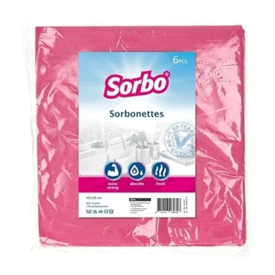 Afbeelding van Sorbo Sorbonette reinigingsdoeken, 6 stuks, zeer absorberend, duurzaam en duurzaam, reinigend