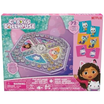 Afbeelding van Gabby&#039;s Dollhouse Memory en PopUp Spel 2 Pack 1 stuk