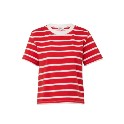 Afbeelding van s.Oliver Streifen Tshirt print, Dames, Maat: 46, Preiselbeere