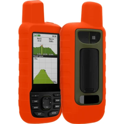 Afbeelding van kwmobile Hoesje geschikt voor Garmin GPSMAP 66sr / 67 Beschermhoes handheld GPS Back cover in oranje