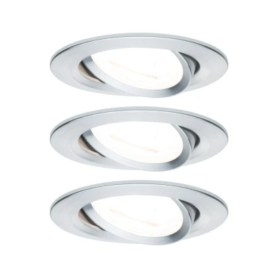 Afbeelding van Paulmann Set Nova rond zwenkb LED 3 stapdim 3x6,5