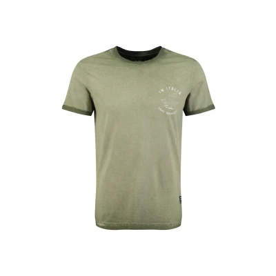 Afbeelding van Key Largo MT Pazzo Round Tshirt print, Heren, Maat: 3XL, Sage green