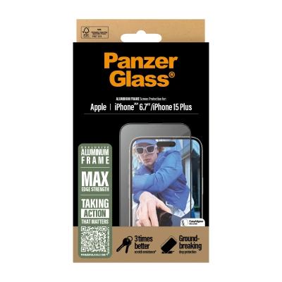 Afbeelding van Panzerglass Apple iPhone 16 Plus Ultra Wide Fit with Aluminum Frame