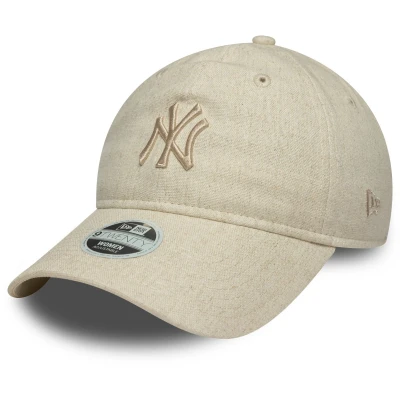 Afbeelding van New Era York Yankees Womens MLB Linen Cream 9TWENTY Adjustable Cap