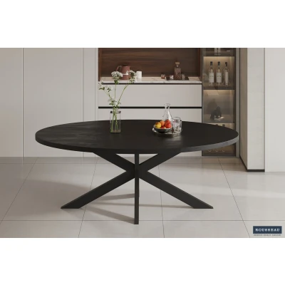 Afbeelding van Eettafel Axana 200 x 100 cm zwart
