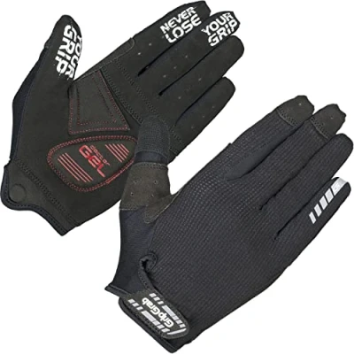 Afbeelding van GripGrab SuperGel XC Padded Lange Vinger Zomer MTB Gravel Fietshandschoenen met Padding Zwart Unisex Maat XXL