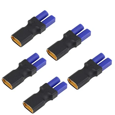 Afbeelding van LinsyRC 5 pack XT60 naar EC5 Connector Zonder Draadadapter voor RC Lipo batterij (XT60 Mannelijke Vrouwelijke)