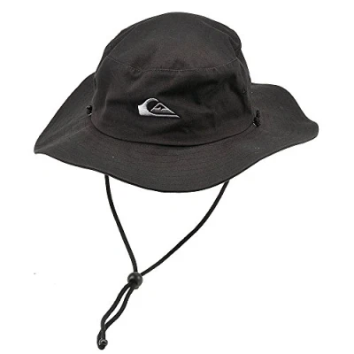 Afbeelding van Quiksilver Heren Bushmaster Zonbescherming Floppy Vizier Bucket Hat, Zwart, L/XL