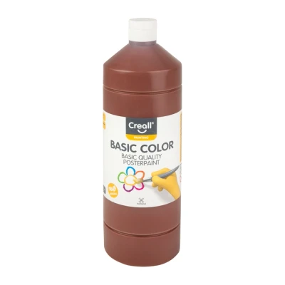 Afbeelding van Plakkaatverf Creall basic donkerbruin 1000ml