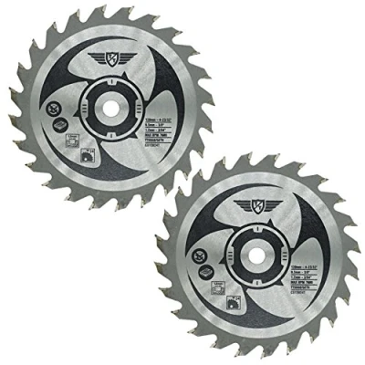 Afbeelding van 2 x TopsTools CS12024T_2 120 mm 24T 9,5 boring TCT zaagbladen Compatibel met Worx WorxSaw XL WX427 WX429 WX437 WX439 WX531 400W 700W