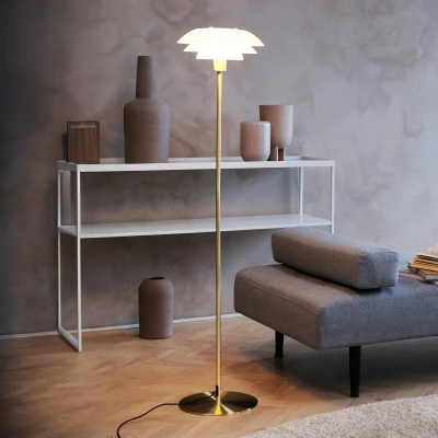 Afbeelding van DL31 vloerlamp opaal, messing
