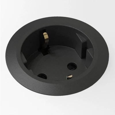 Afbeelding van Powerdot mini 51mm inbouw stopcontact, zwart