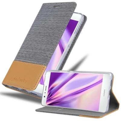 Afbeelding van Cadorabo Hoesje geschikt voor Huawei P9 LITE 2016 / G9 in LICHTGRIJS BRUIN Beschermhoes met magnetische sluiting, standfunctie en kaartvakje Book Case Cover Etui