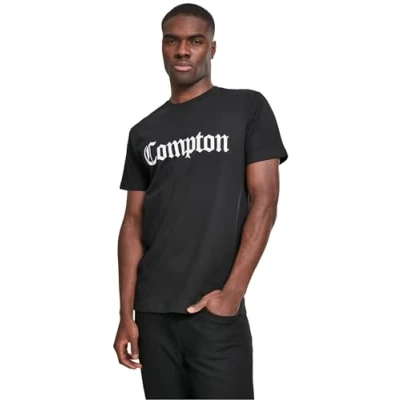 Afbeelding van Mister Tee Compton Tshirt print, Heren, Maat: Large, Black