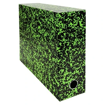 Afbeelding van Exacompta verpakking met 5 transferboxen Annonay Rug: 90 mm. Stuk groen