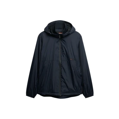 Afbeelding van Superdry Windbreaker jas Navy maat XL Heren Functionele met Regular fit Pasvorm Nylon