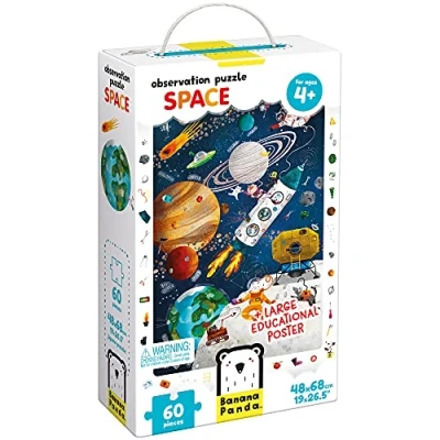 Afbeelding van Observation Puzzle Space Age 4+ and Poster
