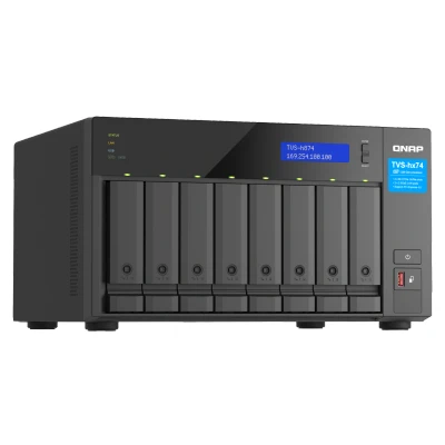 Afbeelding van QNAP TVS h874, NAS, Tower, Intel® Core™ i5, i5 12400, Zwart