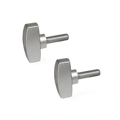 Afbeelding van Ganter Normelemente Roestvrijstalen vleugelschroef GN 433 26 M6 20 MT greepdiameter mm roestvrij staal fijn gegoten 2 stuks