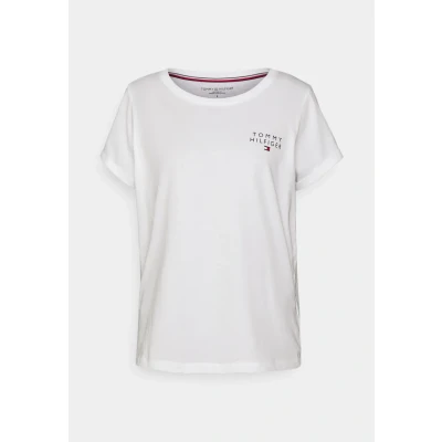 Afbeelding van Tommy Hilfiger dames Pyjamatop met logoborduring in de kleur Lichtgrijs, maat: S