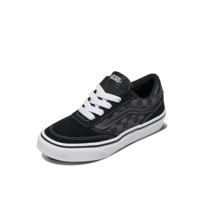 Afbeelding van Vans Brooklyn Ls Sneaker voor jongens, Dambord Zwart Asfalt, 11.5 UK Child