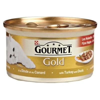 Afbeelding van Gourmet Gold Fijne Hapjes Kalkoen / Eend 85 GR (24 stuks)